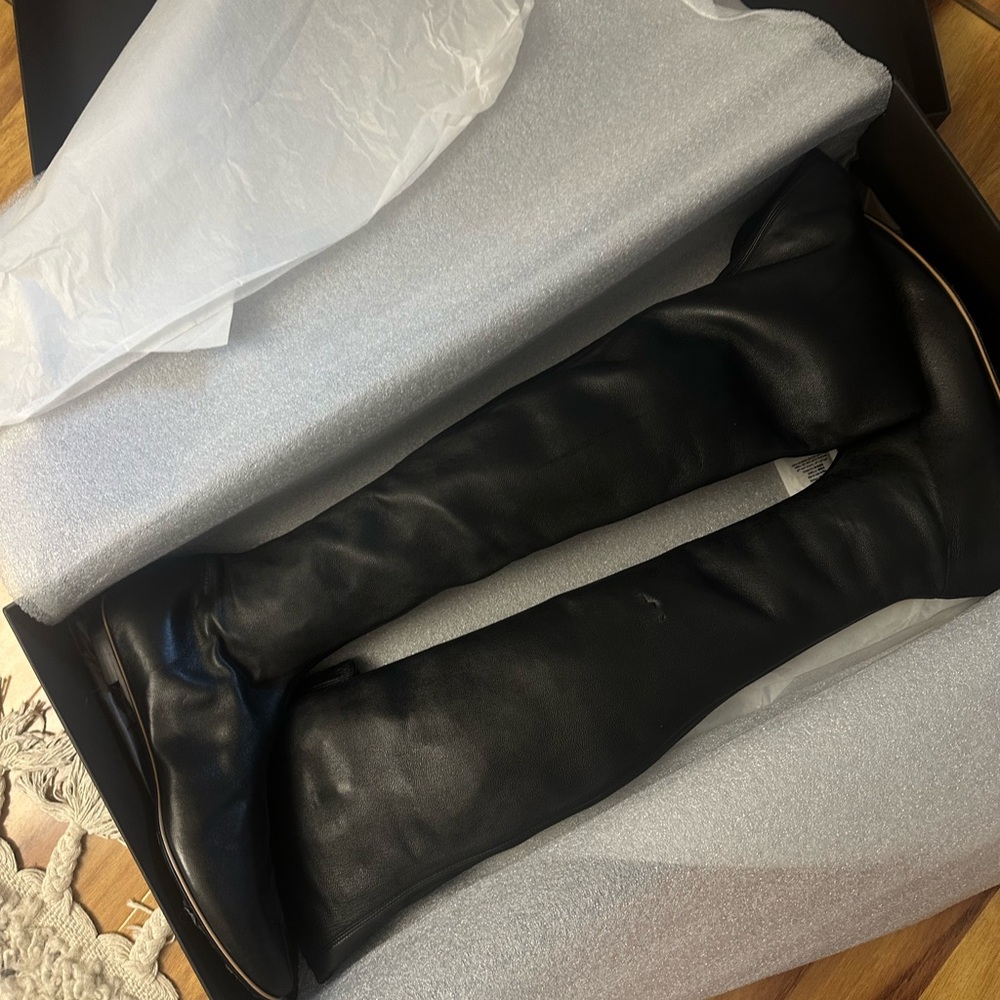 Bottega Veneta Leather Thigh-High Boots